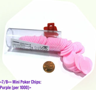 Mini poker chips