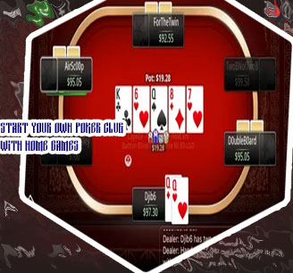 Online poker game with friends