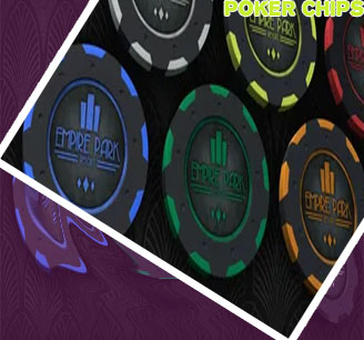 Plain poker chips