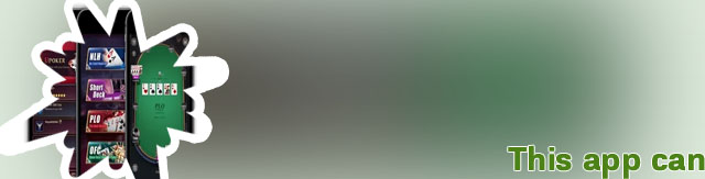 Poker against computer app