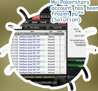 Pokerstars account frozen